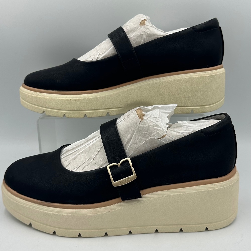Dr. Scholl's Nice Max MJ Mary Jane Black Platform Buckle Loafers Chunky Goth 8.5 - Picture 5 of 17